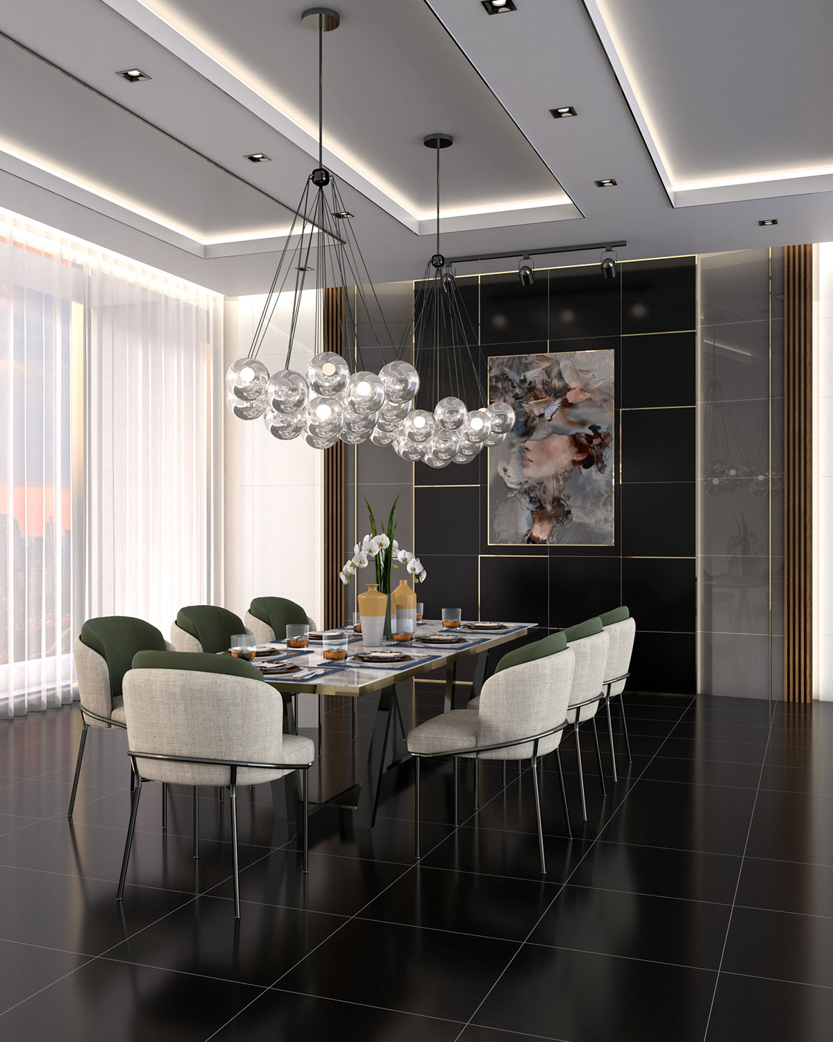 กระเบื้องพอร์ซเลน NEW SUPER BLACK NANO(SLB609) 60x60 cm. - Image 2