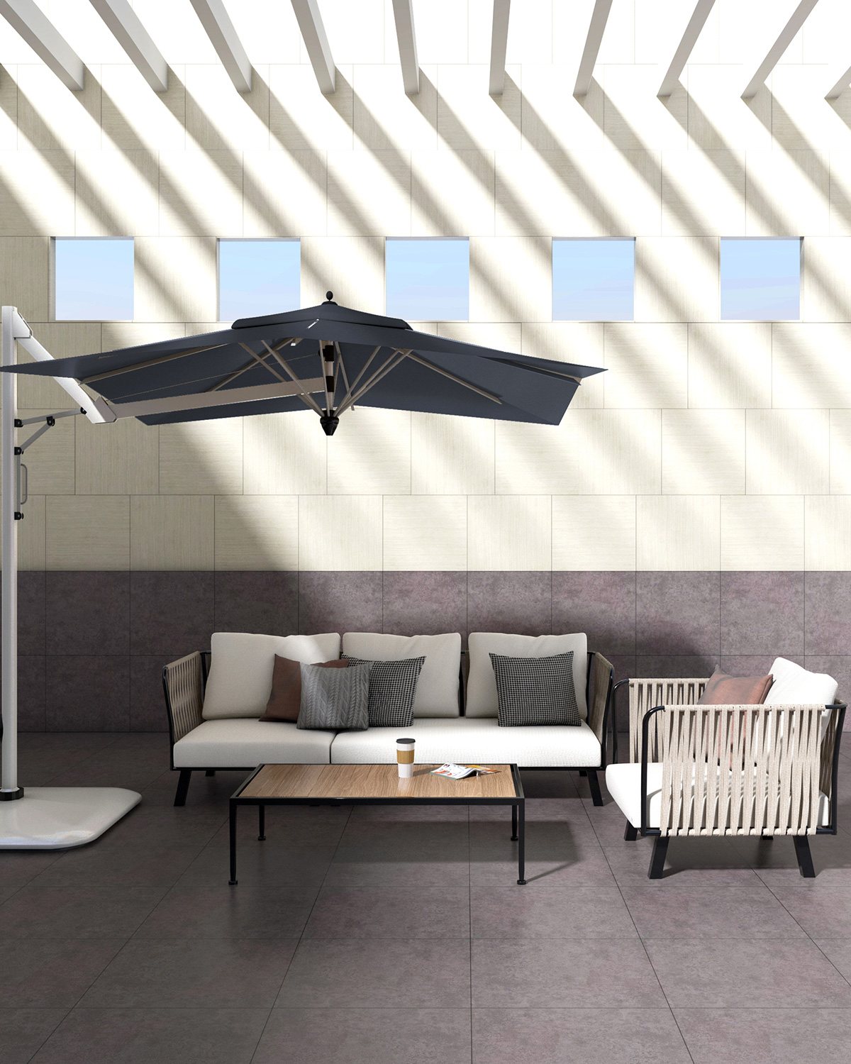 กระเบื้องพอร์ซเลน Florida Grey (SH622) 60x60 cm. - Image 2