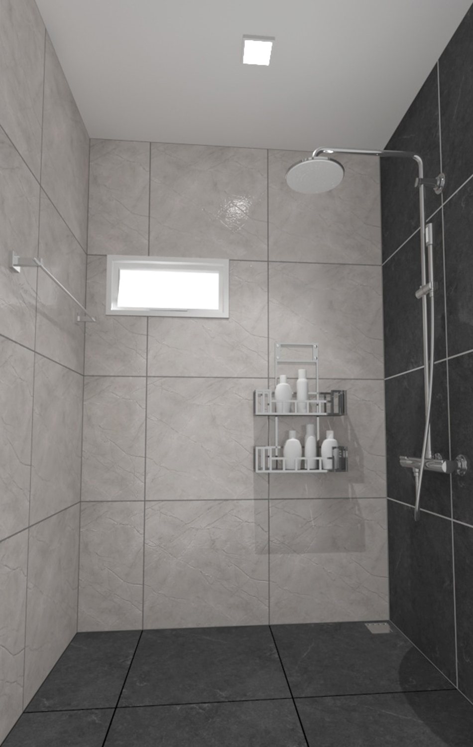 กระเบื้องพอร์ซเลน Monalisa Light Grey (MT6060S) 60x60 cm. - Image 3