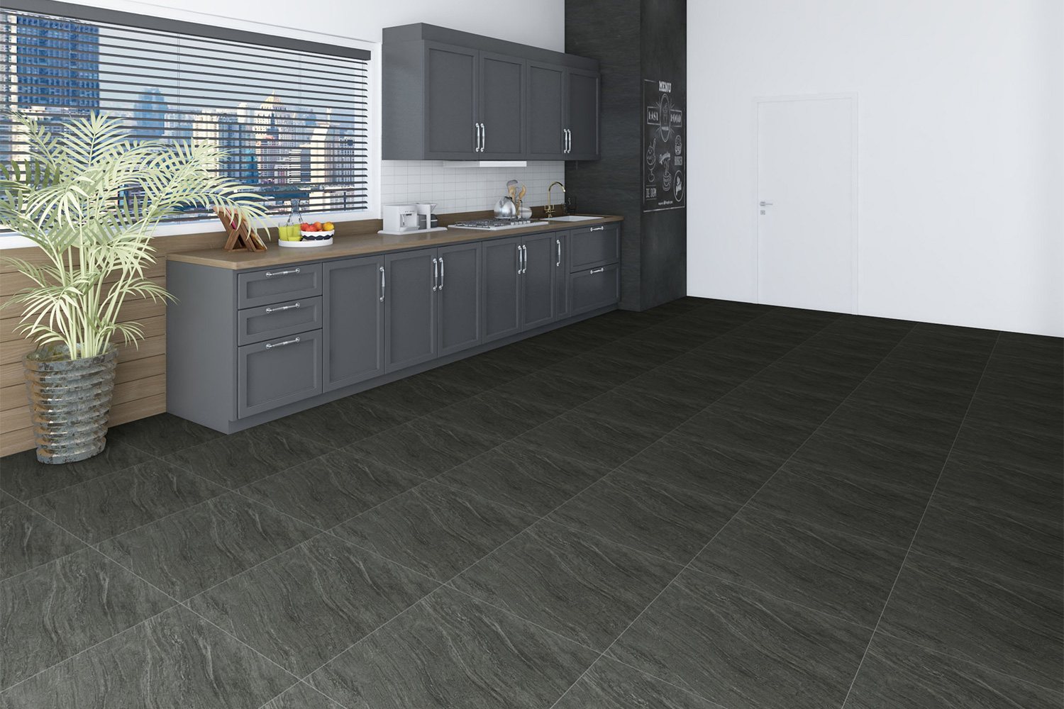 กระเบื้องพอร์ซเลน Wonder Stone Black (BM6P205C) 60x60 cm. - Image 2