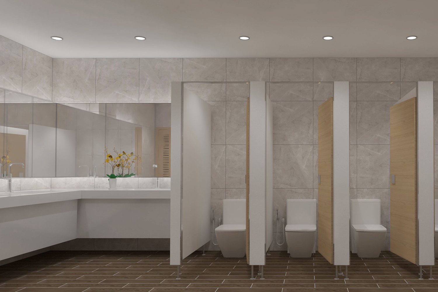 กระเบื้องพอร์ซเลน Monalisa Light Grey Matt (MT6060SM) (1.44sq.m.) 60x60 cm. - Image 2