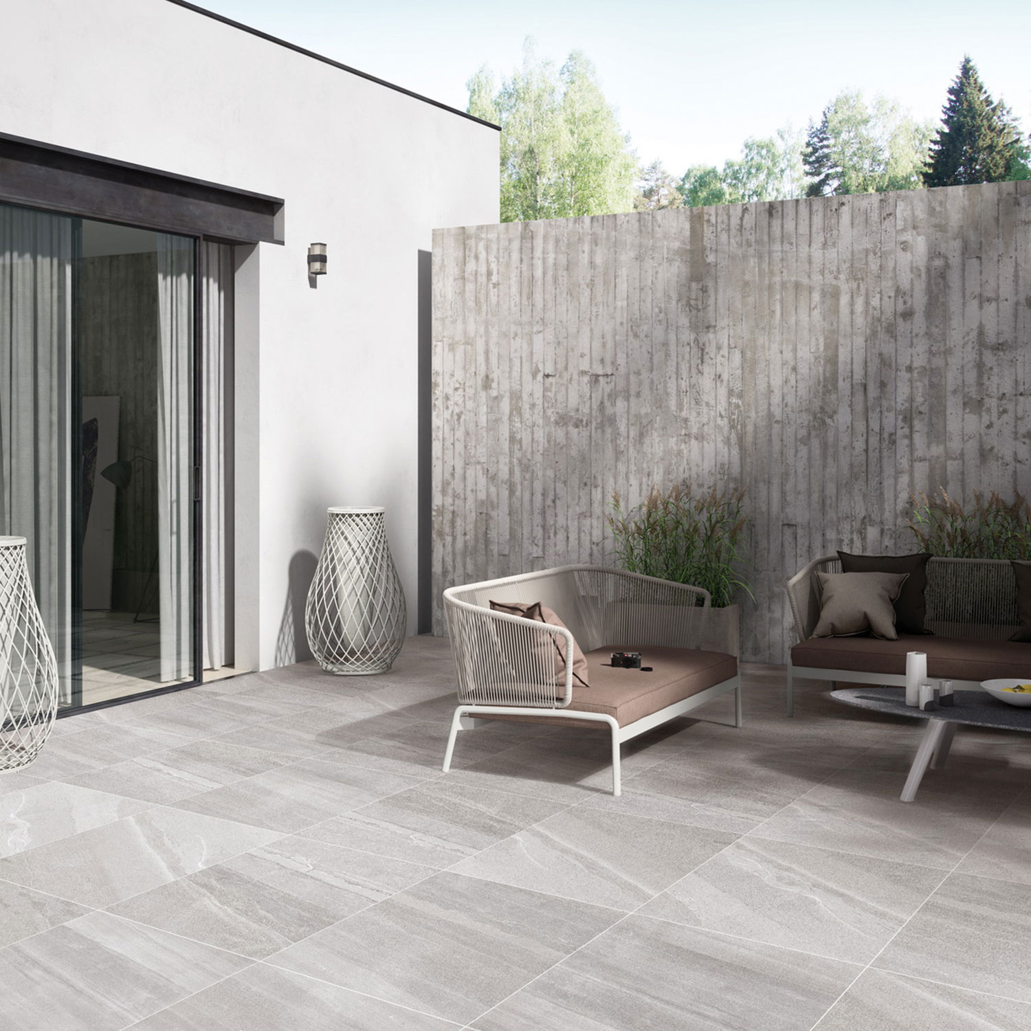 กระเบื้องพอร์ซเลน Archistone Light Grey Lappato (C60253P) 60x60 cm. - Image 3