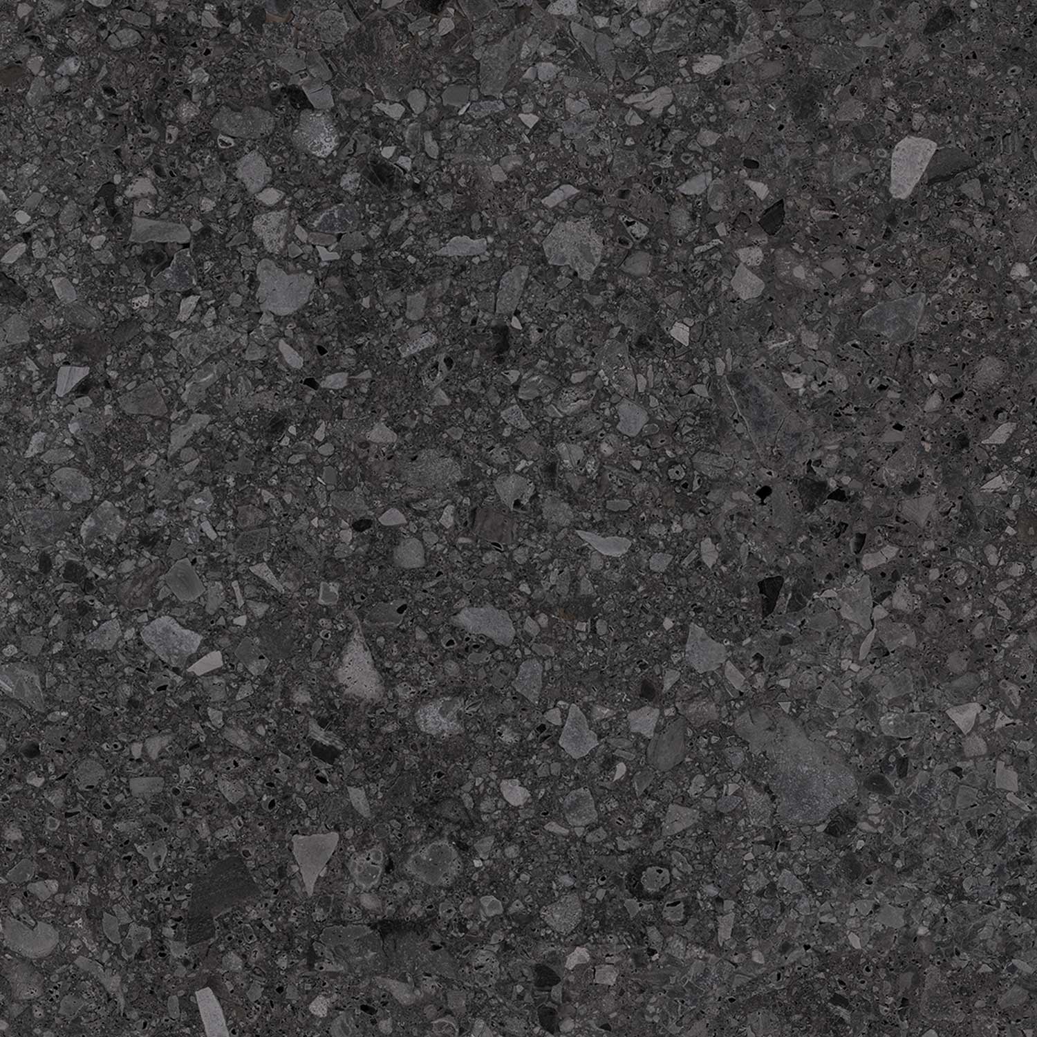 กระเบื้องพอร์ซเลน V TERRAZZO Black Matt (VTZ6004) (1.44 sq.m.) 60x60 cm.