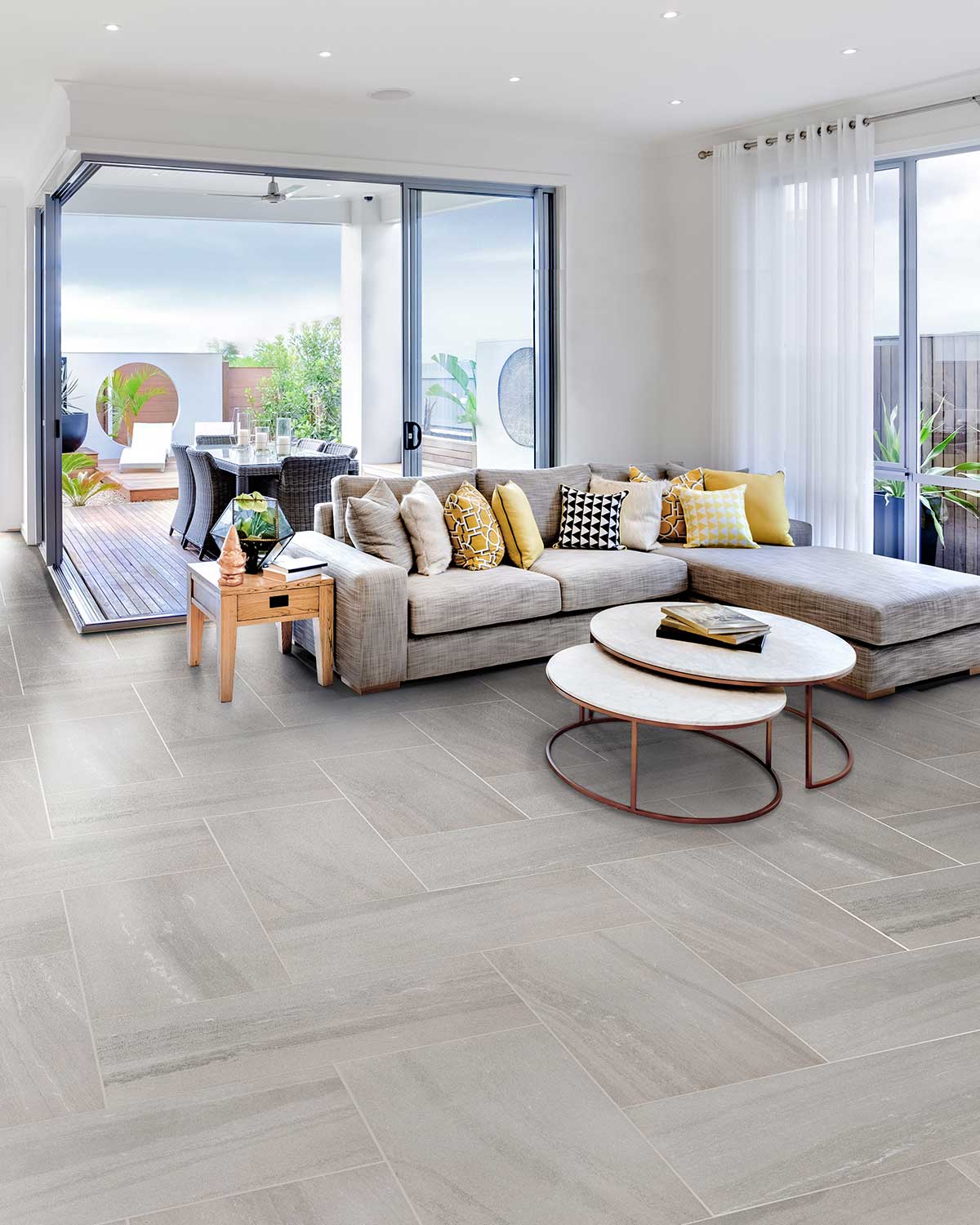 กระเบื้องพอร์ซเลน Shadow 2.0 Light Grey (SD45902LP) (1.62 sq.m) 45x90 cm. - Image 2