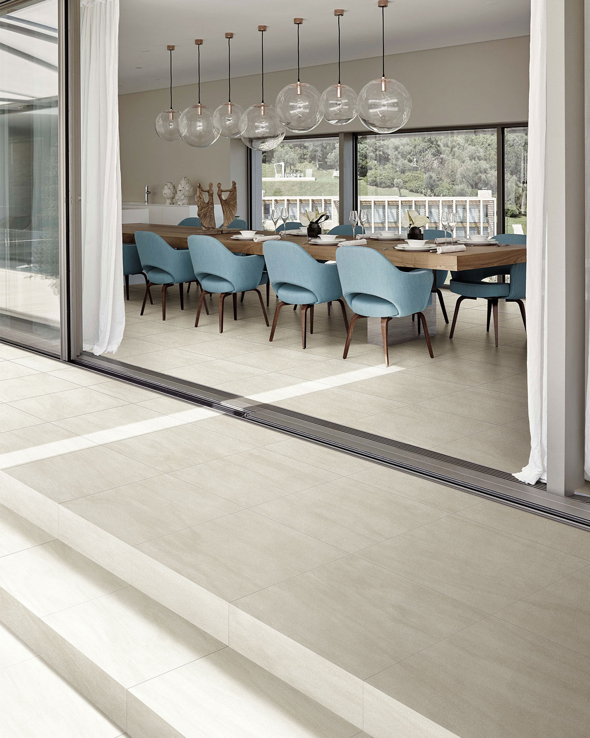 กระเบื้องพอร์ซเลน Lagoon Beige Microtec (PD6102) (1.44 sq.m) 60x60 cm. - Image 2