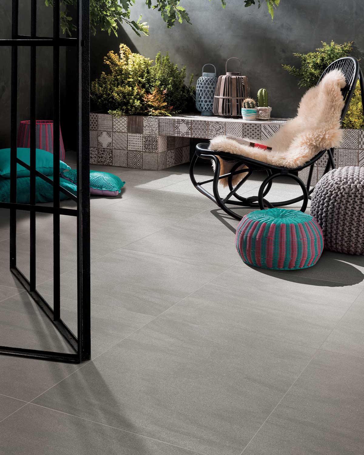 กระเบื้องพอร์ซเลน Lagoon Graphite Microtec (PD6106) (1.44 sq.m) 60x60 cm. - Image 2