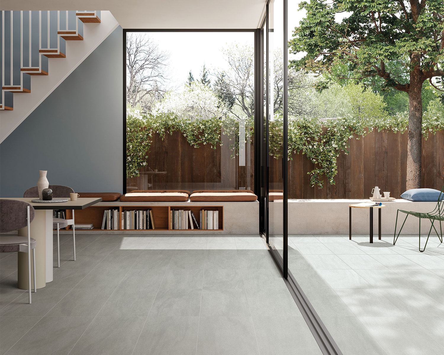 กระเบื้องพอร์ซเลน Lagoon Cinder Microtec (PD126103) (1.44 sq.m) 60x120 cm. - Image 2