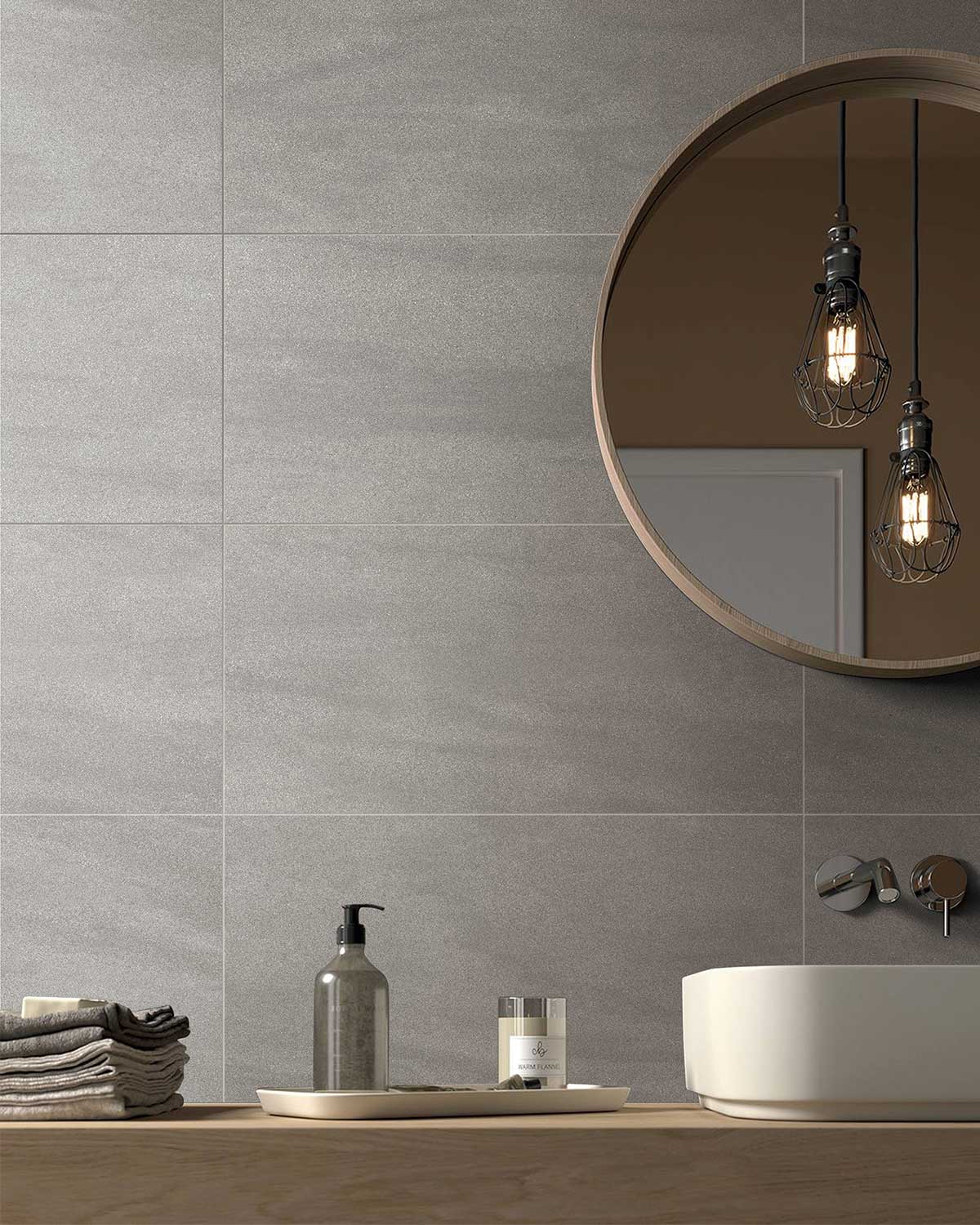 กระเบื้องพอร์ซเลน Lagoon Graphite Microtec (PD126106) (1.44 sq.m) 60x120 cm. - Image 2